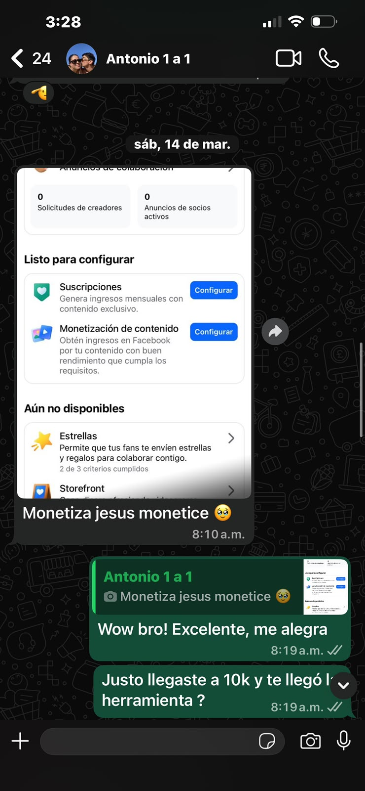 Captura de un video viral de un alumno