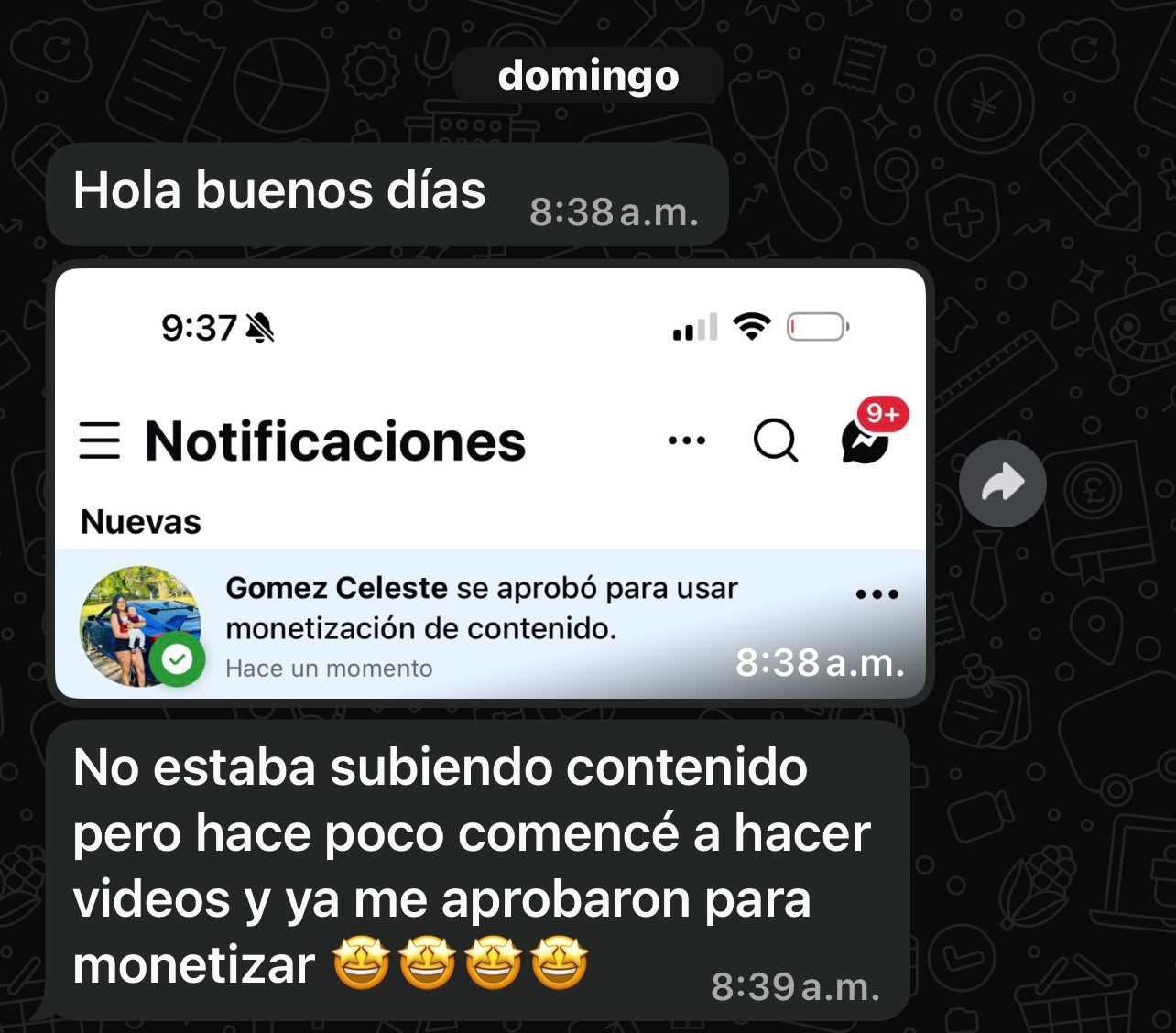 Captura del resultado de Ander